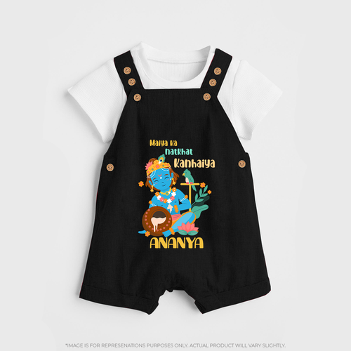 Maiya Ka Natkhat Kanhaiya Dungaree Set | Personalized Dungaree Set for Krishna's Mischief