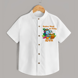 Butter Thief On Duty Shirt | Personalized Baby Shirt for Krishna's Mischief - WHITE - 0 - 6 Months Old (Chest 23")