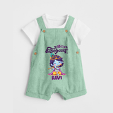 Kutty Krishna Dungaree Set | Personalized Dungaree Set for Krishna Jayanthi - MINT GREEN - 0 - 5 Months Old (Chest 18")