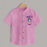 Kutty Krishna Shirt | Personalized Shirt for Krishna Jayanthi - BABY PINK - 0 - 6 Months Old (Chest 23")