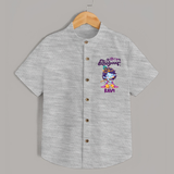 Kutty Krishna Shirt | Personalized Shirt for Krishna Jayanthi - GREY - 0 - 6 Months Old (Chest 23")