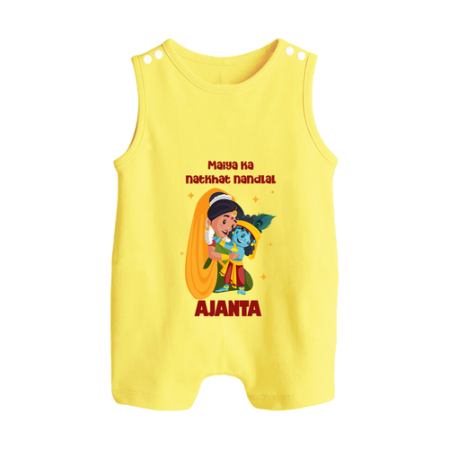 Maiya Ka Natkhat Nandlal Romper Suit / Sleeveless Romper | Personalized Romper Suit / Sleeveless Romper for Krishna's Mischievous Side