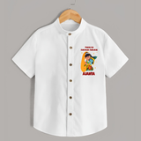 Maiya Ka Natkhat Nandlal Shirt | Personalized Shirt for Krishna's Mischievous Side - WHITE - 0 - 6 Months Old (Chest 23")