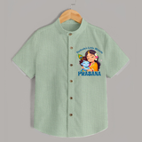 Yashoda's Little Miracle Shirt | Personalized Baby Shirt for Krishna's Miraculous Child - MINT GREEN - 0 - 6 Months Old (Chest 23")