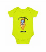 My First Janmashtami Sleeping Krishna Blessings Print Romper