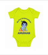 My First Krishna Janmashtami Little Kanha Print Romper