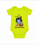 Cute Krishna Makhan Matki Print Romper