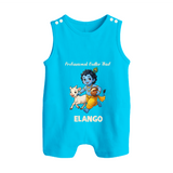 Professional Makhan Chor Krishna Print Button Romper