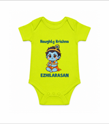 Naughty Little Krishna Flute Theme Print Romper