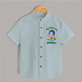 Little Maakhan Chor Butter Delight Print Shirt - ARCTIC BLUE - 0 - 6 Months Old (Chest 23")