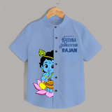 Krishna Janmashtami Lotus Celebration Printed Shirt