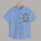 My First Krishna Jayanthi Shirt | Personalized Baby Shirt for Krishna Jayanthi Celebration - SKY BLUE - 0 - 6 Months Old (Chest 23")