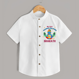 My First Krishna Jayanthi Shirt | Personalized Baby Shirt for Krishna Jayanthi Celebration - WHITE - 0 - 6 Months Old (Chest 23")
