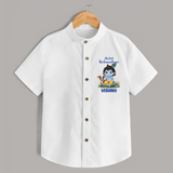 Celebrate My First Krishnashtami | Custom Shirt for Krishna's Birthday - WHITE - 0 - 6 Months Old (Chest 23")