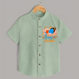 Haathi Ghoda Paalki Jai Kanhaiya Laal Ki Shirt | Custom Baby Shirt for Krishna Celebrations - MINT GREEN - 0 - 6 Months Old (Chest 23")