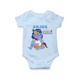 Cutest Kanna Romper | The Most Adorable Form of Baby Krishna - BABY BLUE - New Born (Chest 14")