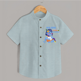 Cutest Kanna Shirt | The Most Adorable Form of Baby Krishna - ARCTIC BLUE - 0 - 6 Months Old (Chest 23")