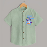 Cutest Kanna Shirt | The Most Adorable Form of Baby Krishna - MINT GREEN - 0 - 6 Months Old (Chest 23")