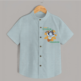 Little Krishna Shirt | Personalized Baby Shirt for Krishna Devotees - ARCTIC BLUE - 0 - 6 Months Old (Chest 23")