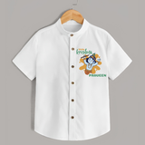 Little Krishna Shirt | Personalized Baby Shirt for Krishna Devotees - WHITE - 0 - 6 Months Old (Chest 23")