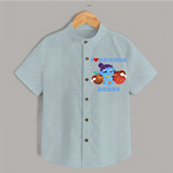 I Love Krishna Shirt | Custom Baby Shirt for Krishna Fans - ARCTIC BLUE - 0 - 6 Months Old (Chest 23")