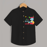 Cute Krishna Shirt | Personalized Baby Shirt for Krishna Lovers - BLACK - 0 - 6 Months Old (Chest 23")