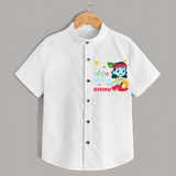 Cute Krishna Shirt | Personalized Baby Shirt for Krishna Lovers - WHITE - 0 - 6 Months Old (Chest 23")