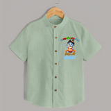 Butter Thief Shirt | Custom Baby Shirt for Krishna Fans - MINT GREEN - 0 - 6 Months Old (Chest 23")