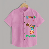Govinda Has Come Shirt | Custom Baby Shirt for Krishna Janmashtami - BABY PINK - 0 - 6 Months Old (Chest 23")
