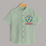 En Muthal Krishna Jayanthi Shirt | Personalized Baby Outfit for Krishna Jayanthi - MINT GREEN - 0 - 6 Months Old (Chest 23")