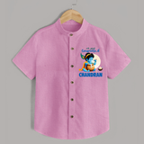 En Muthal Gokulashtami Special Shirt | Personalized Gokulashtami Outfit for Baby - BABY PINK - 0 - 6 Months Old (Chest 23")
