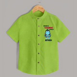 Shiva's Cosmic Child Shirt | Personalized Shirt for Shiva's Divine Baby - LIME GREEN - 0 - 6 Months Old (Chest 23")