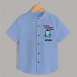 Shiva's Cosmic Child Shirt | Personalized Shirt for Shiva's Divine Baby - SKY BLUE - 0 - 6 Months Old (Chest 23")