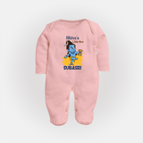 Shiva's Little Star Sleep Suit | Personalized Sleep Suit for the Child of Lord Shiva - BABY PINK - New Born (Chest 7.5")