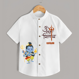 Om Namah Shivaya Shirt | Personalized Baby Shirt for Lord Shiva - WHITE - 0 - 6 Months Old (Chest 23")