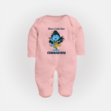 Shiva’s Little Star Kids Fullbody Suit – Festive Special Edition - BABY PINK - New Born (Chest 7.5")