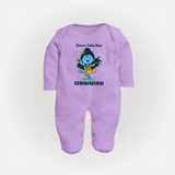 Shiva’s Little Star Kids Fullbody Suit – Festive Special Edition - LILAC - New Born (Chest 7.5")