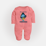 Shiva’s Little Star Kids Fullbody Suit – Festive Special Edition - PEACH - New Born (Chest 7.5")