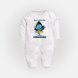 Shiva’s Little Star Kids Fullbody Suit – Festive Special Edition - WHITE - New Born (Chest 7.5")