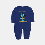 Shiva’s Little Star Kids Fullbody Suit – Festive Special Edition - NAVY BLUE - New Born (Chest 7.5")
