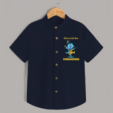 Shiva’s Little Star Kids Shirt – Festive Special Edition - NAVY BLUE - 0 - 6 Months Old (Chest 23")