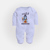 Maha Shivratri Kids Fullbody Suit – Shiva Festival Special - BABY BLUE - New Born (Chest 7.5")