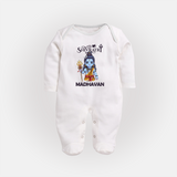 Maha Shivratri Kids Fullbody Suit – Shiva Festival Special - WHITE - New Born (Chest 7.5")