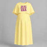 In My Pregnant Era Printed Maternity Maxi Dress
