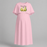 We Are Three Now Avocado Family Maternity Maxi