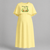 We Are Three Now Avocado Family Maternity Maxi