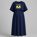 We Are Three Now Avocado Family Maternity Maxi