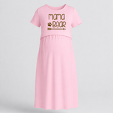 Mama Bear Printed Pregnancy Maxi Dress