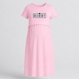Mommy Typography Printed Maternity Maxi Dress