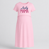 Lucky Mama Printed Feeding Maternity Maxi